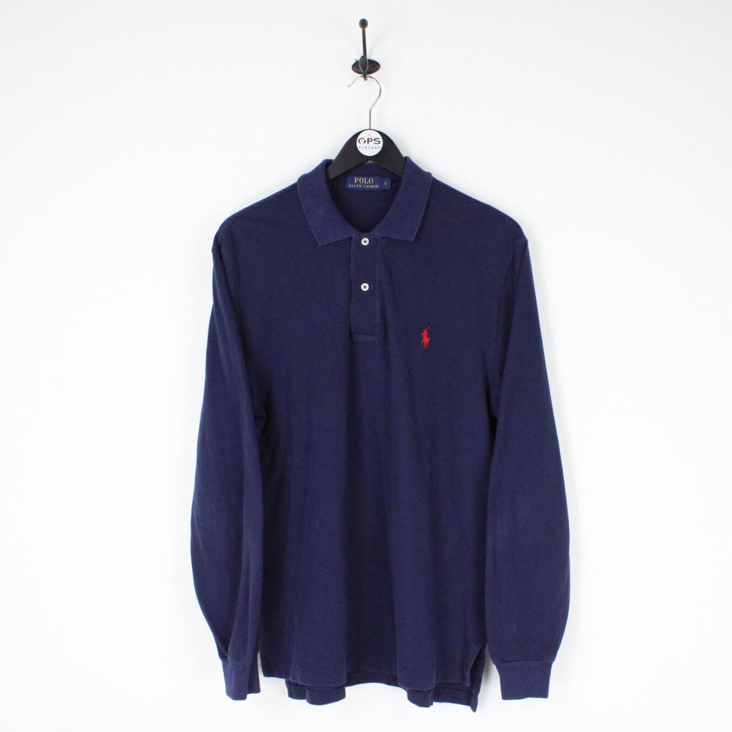 Mens RALPH LAUREN Polo Shirt Navy Blue | Small