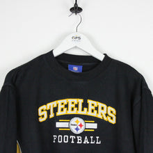 Load image into Gallery viewer, Vintage NFL REEBOK Pittsburgh STEELERS Sweatshirt Black | Medium
