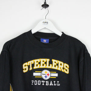 Vintage NFL REEBOK Pittsburgh STEELERS Sweatshirt Black | Medium