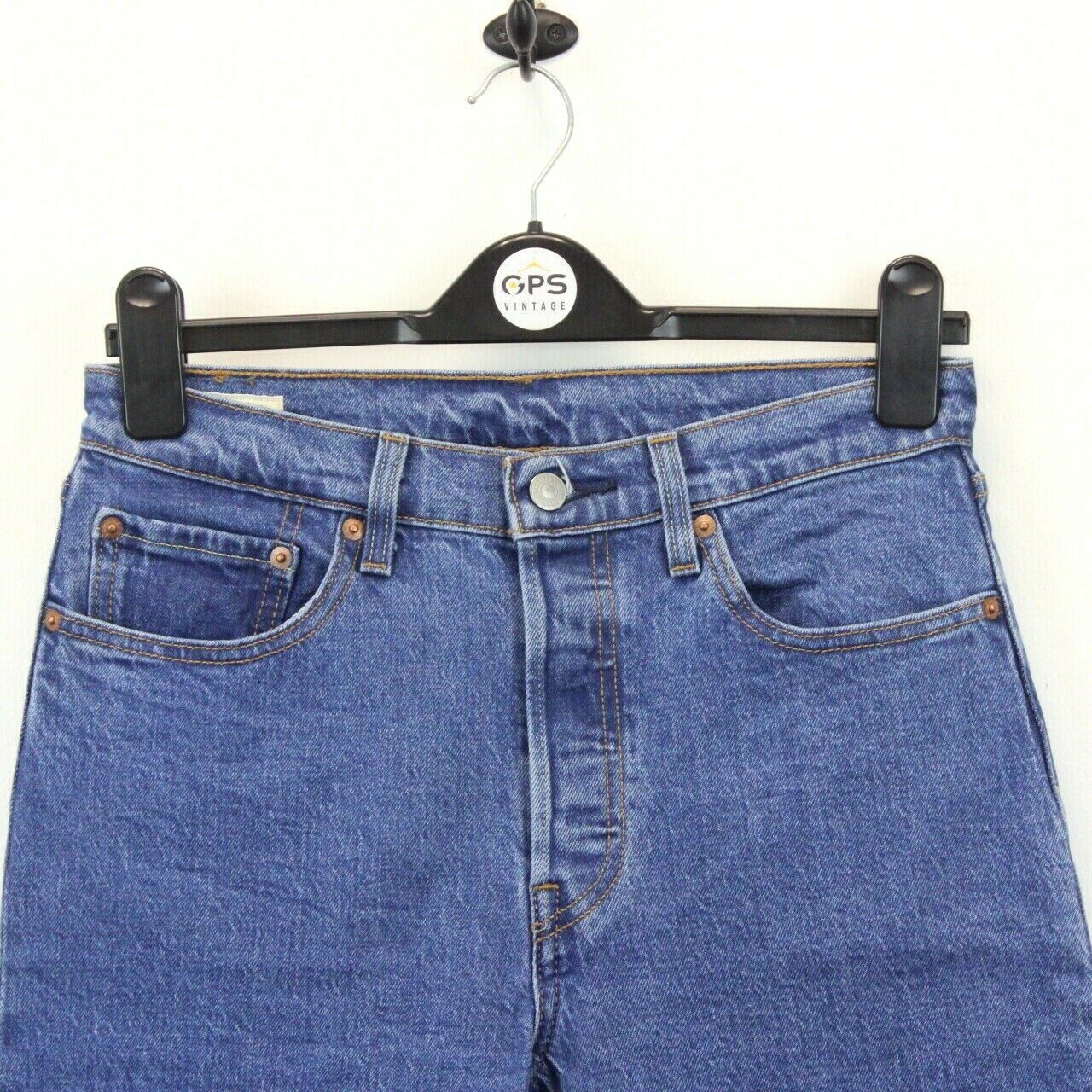 Womens LEVIS 501 Big E Jeans Mid Blue | W28 L26