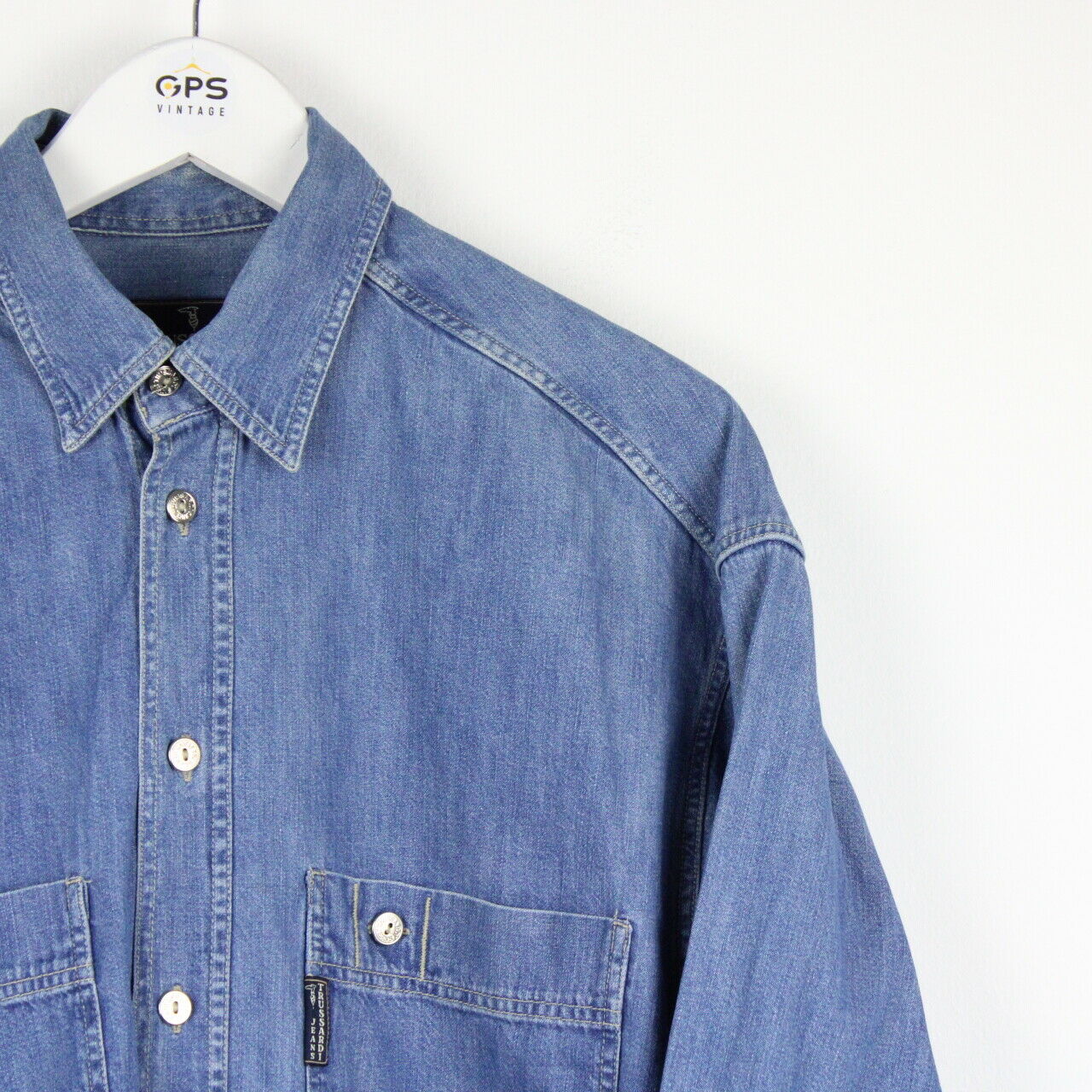 TRUSSARDI Denim Shirt Blue | Large