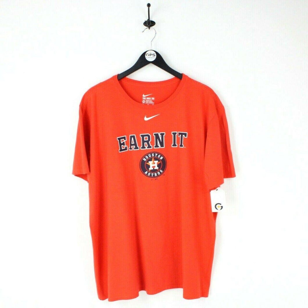 Mens MLB NIKE Houston ASTROS T-Shirt Orange | XXL