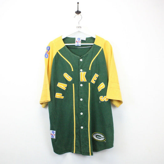 NFL 90s Green Bay PACKERS Jersey Green | XL