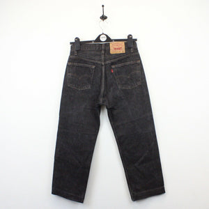 Womens LEVIS 501 Jeans Black Charcoal | W28 L24