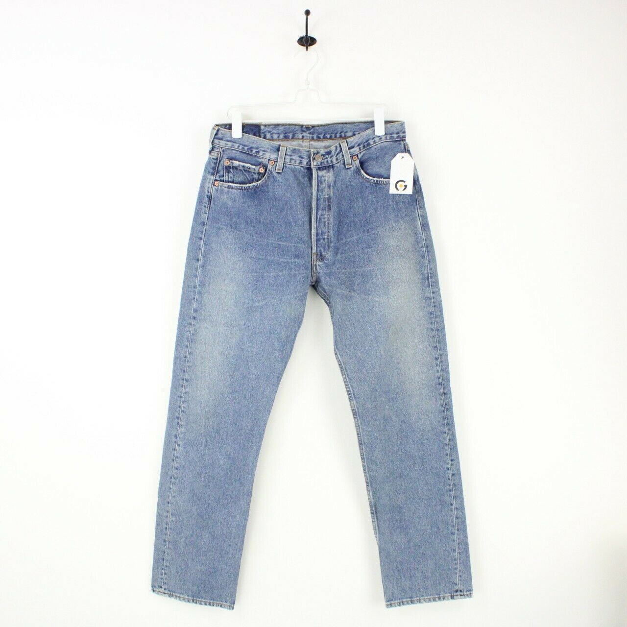 Mens LEVIS 501 Jeans Mid Blue | W33 L33