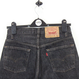 Womens LEVIS 501 Jeans Black Charcoal | W28 L24