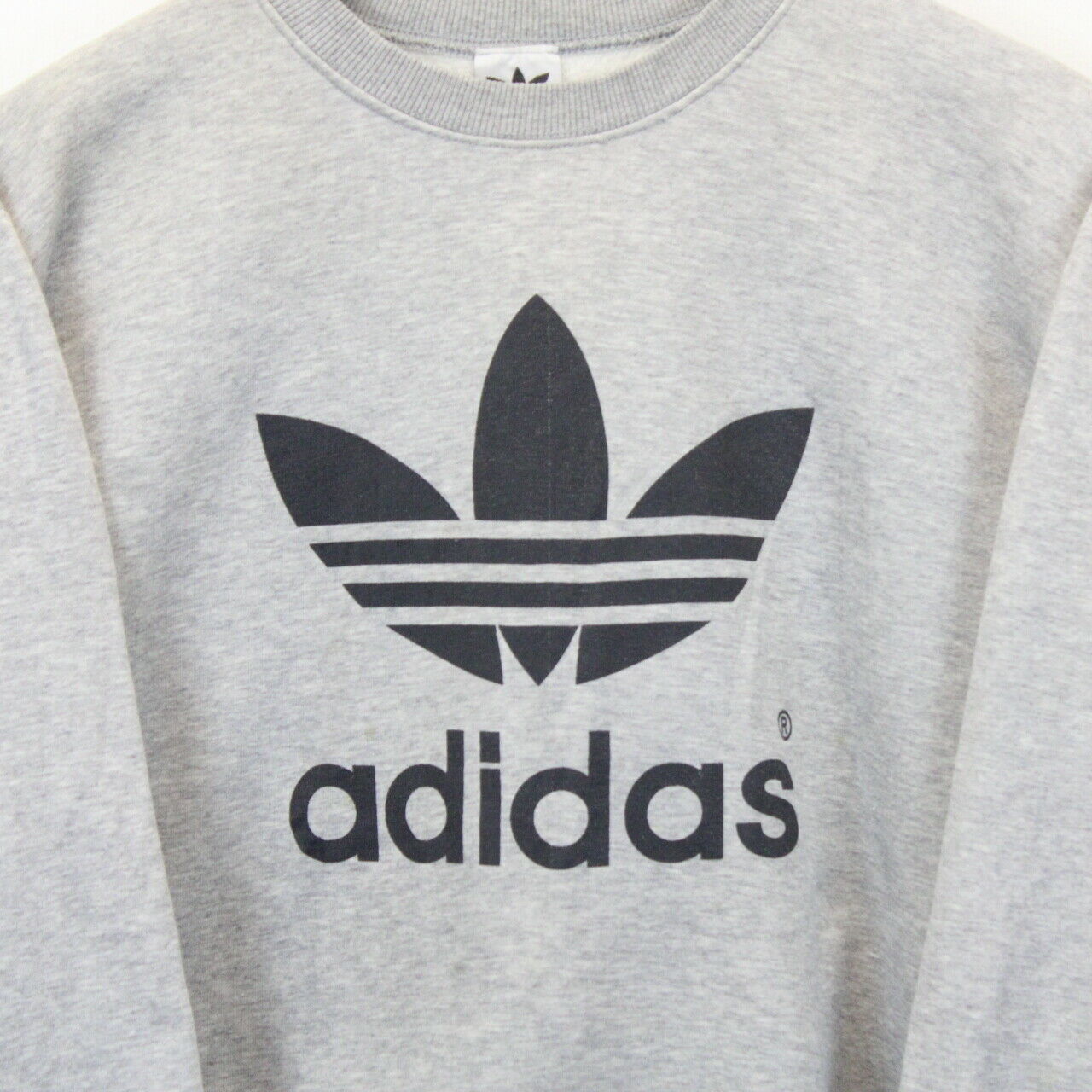 Womens ADIDAS 90s Sweatshirt Grey Small GPS Vintage