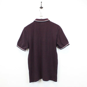 FRED PERRY Polo Shirt Burgundy | Large