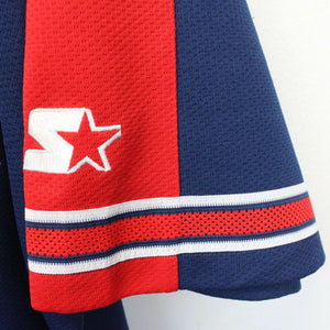 MLB 90s STARTER Boston RED SOX Jersey Navy Blue | XXL