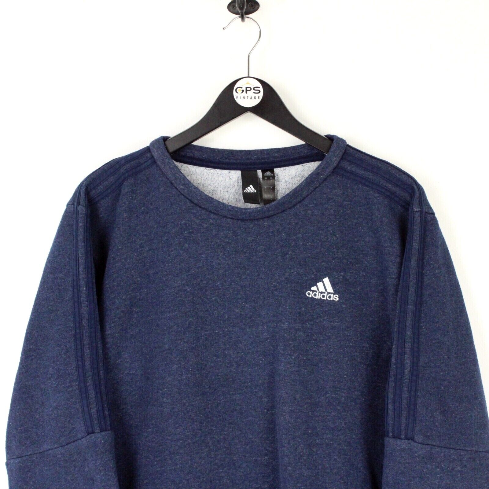 Mens ADIDAS Sweatshirt Navy Blue Large GPS Vintage