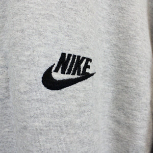 NIKE 90s 1/4 Zip Sweatshirt Grey | Large