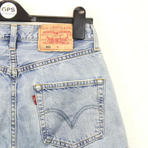 Womens LEVIS 501 Shorts Light Blue | W28