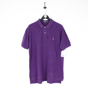 Mens RALPH LAUREN Polo Shirt Purple | Large