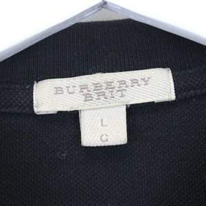 BURBERRY Polo Shirt Black | Large