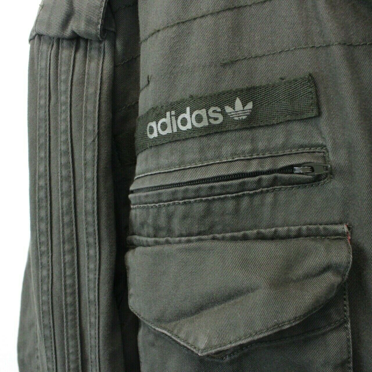 Adidas originals l-wax 2025 military coat jacket green