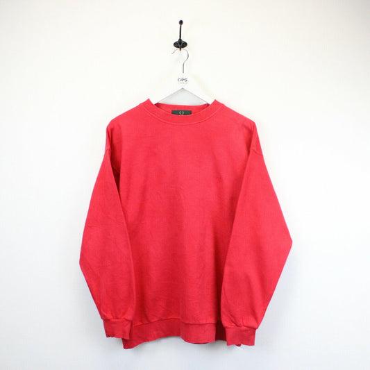 FRED PERRY 90s Sweatshirt Red | Medium