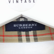 Load image into Gallery viewer, Womens BURBERRY 00s Polo Shirt White | XL
