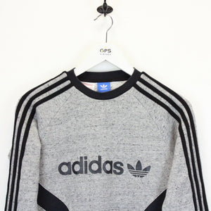 Womens ADIDAS Sweatshirt Grey | XS