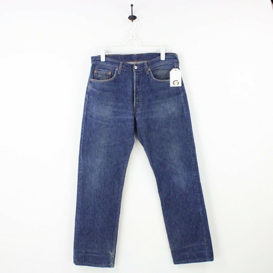 Mens LEVIS 501 Jeans Dark Blue | W33 L32