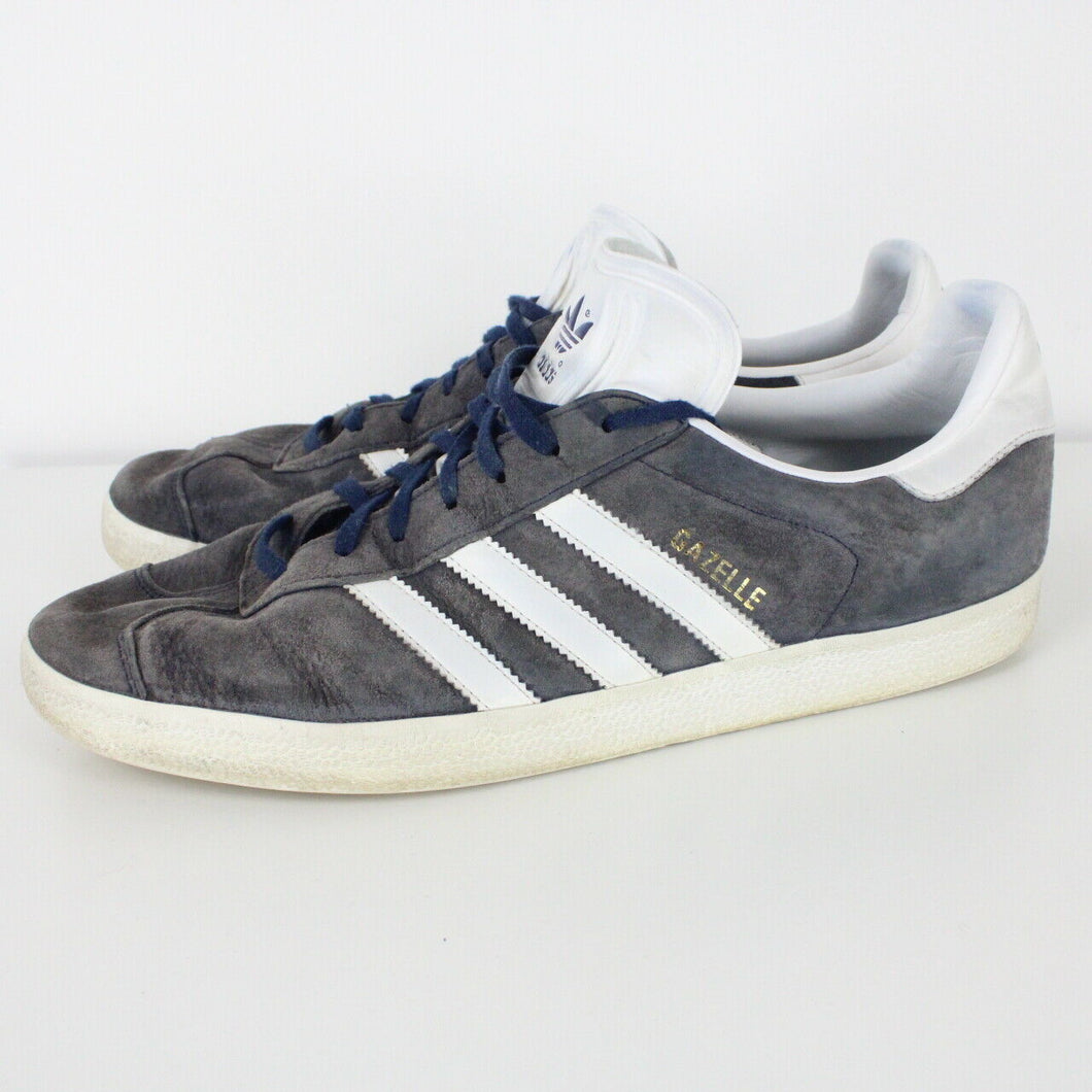 Mens ADIDAS Gazelle Trainers Grey | UK 12