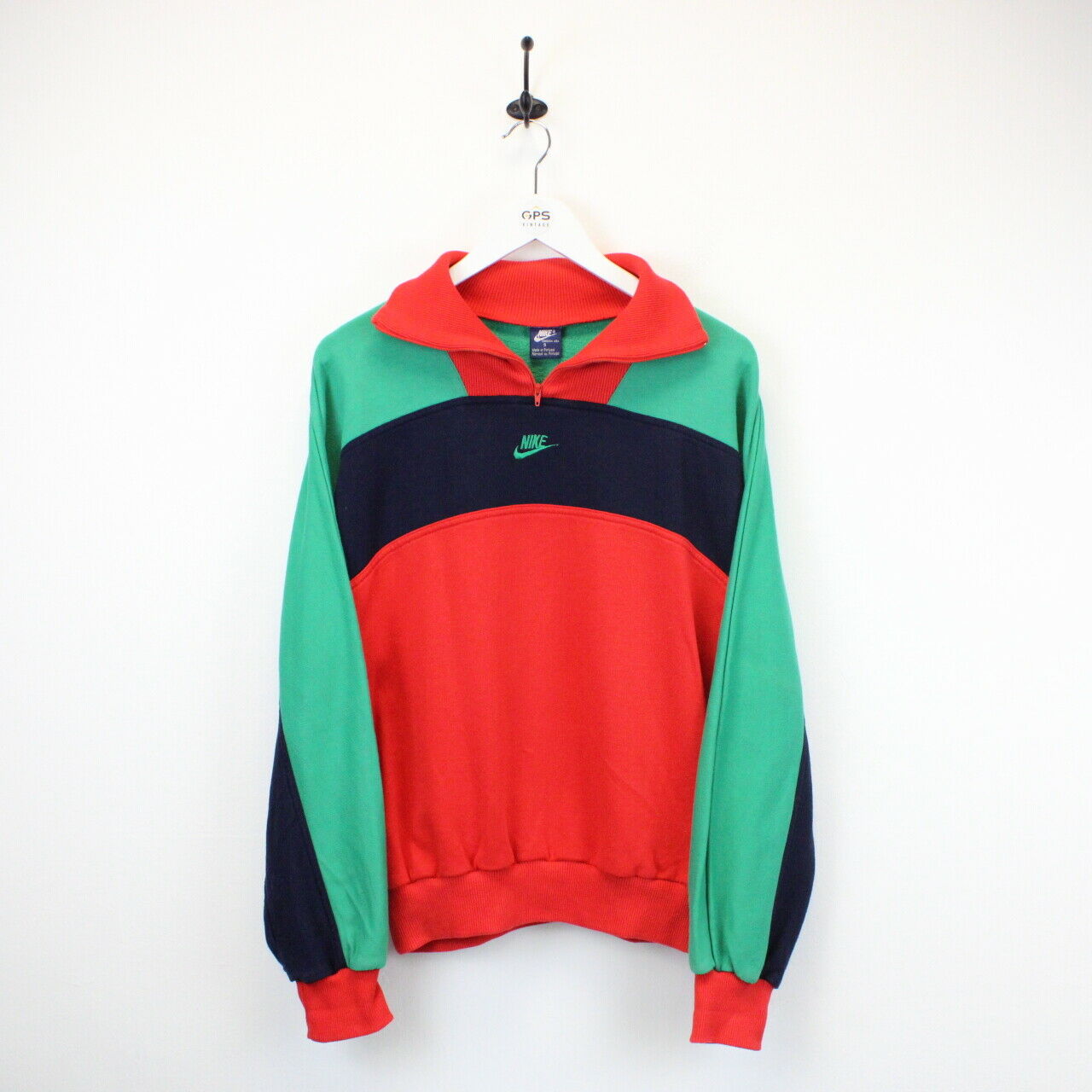 NIKE 80s 1/4 Zip Sweatshirt Multicolour | Small