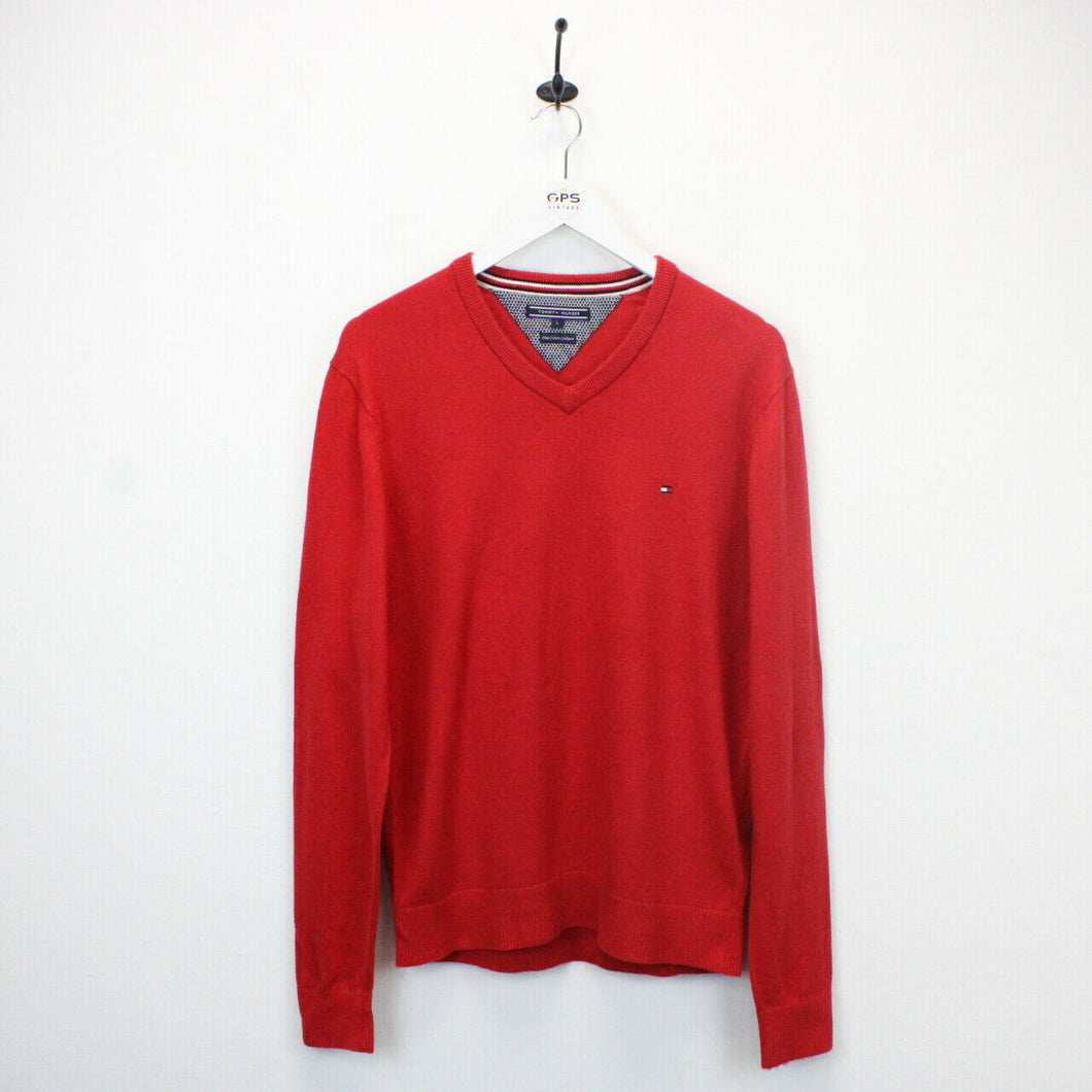 TOMMY HILFIGER Knit Sweatshirt Red | Large