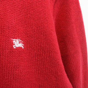 Womens BURBERRY Knit Sweatshirt Red | Small