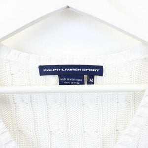 Womens RALPH LAUREN Knit Sweatshirt White | Small