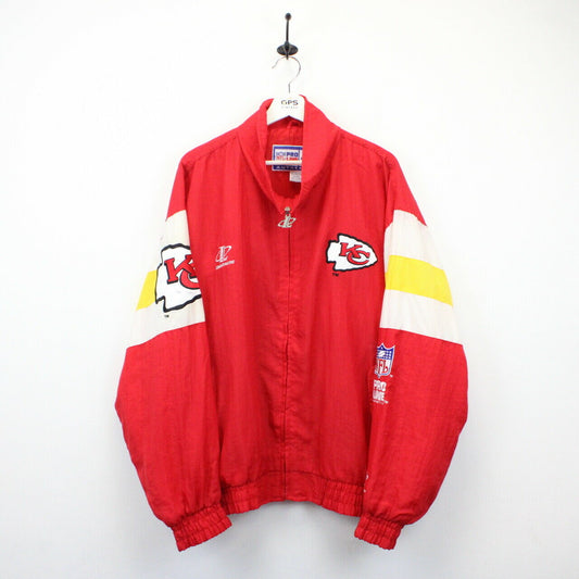 NFL 90s Kansas City CHIEFS Jacket Red | XL