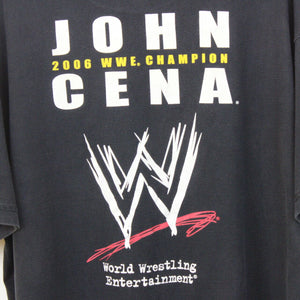 WWE 00s JOHN CENA T-Shirt Black | XL