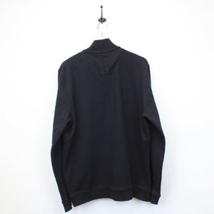 HUGO BOSS 1/4 Zip Sweatshirt Black | XL