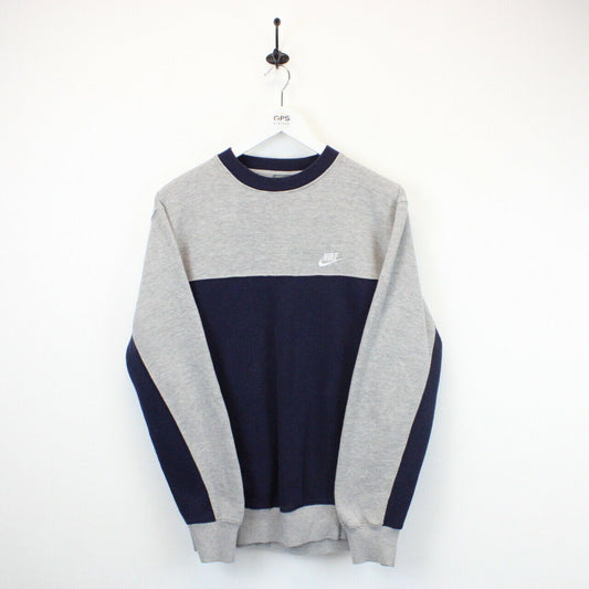 NIKE 00s Sweatshirt Navy Blue | Medium