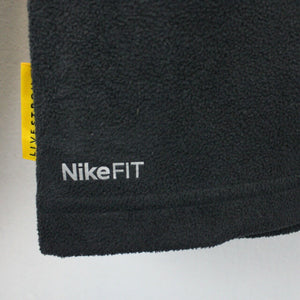 NIKE 00s 1/4 Zip Fleece Black | Large