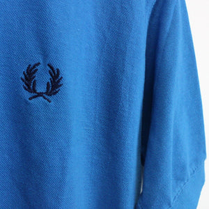 FRED PERRY Polo Shirt Blue | Small