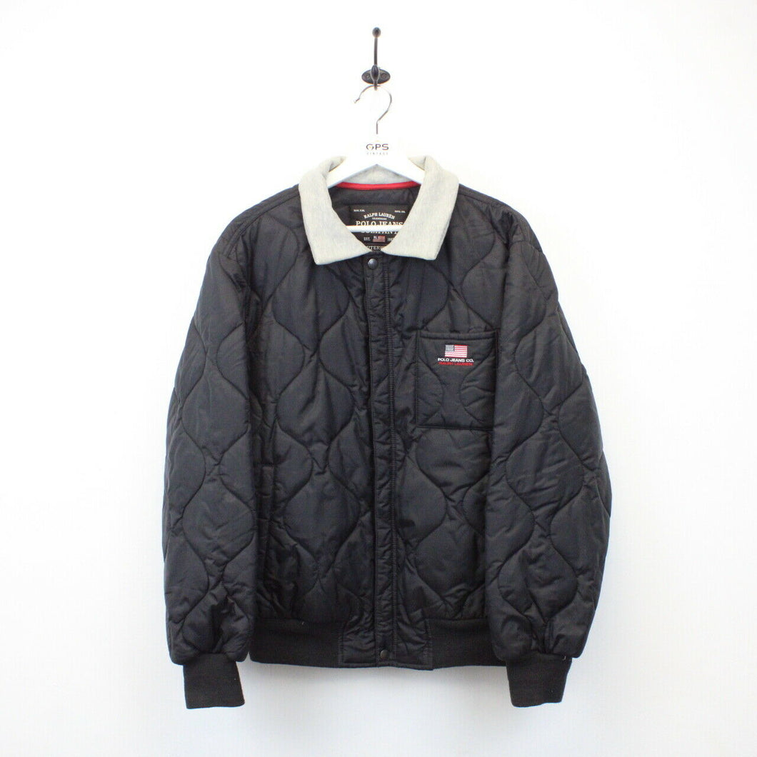 RALPH LAUREN Quilted Jacket Black | Medium