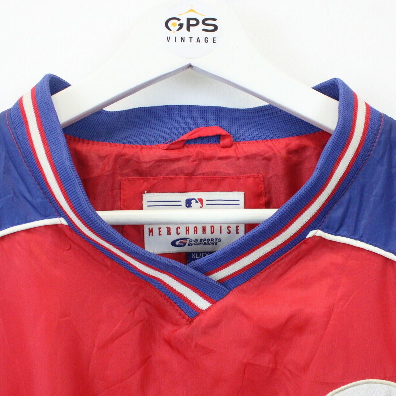 MLB 00s Philadelphia PHILLIES Jacket Red | XL