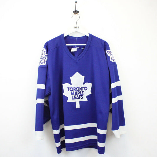 NHL CCM 90s Toronto MAPLE LEAFS Jersey Blue | Large