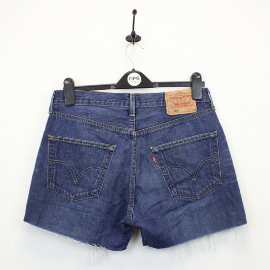 Womens LEVIS 501 Shorts Dark Blue | W32