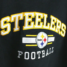 Load image into Gallery viewer, Vintage NFL REEBOK Pittsburgh STEELERS Sweatshirt Black | Medium
