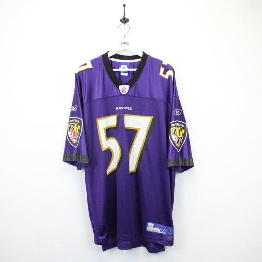 NFL REEBOK 00s Baltimore RAVENS Jersey Purple | XL