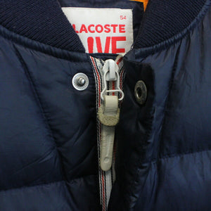 LACOSTE Down Puffer Jacket Navy Blue | Medium