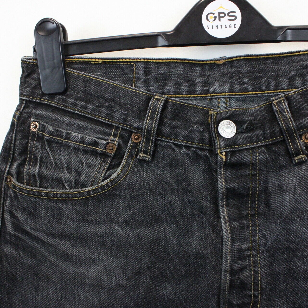 LEVIS 501 Jeans Black Charcoal | W32 L32