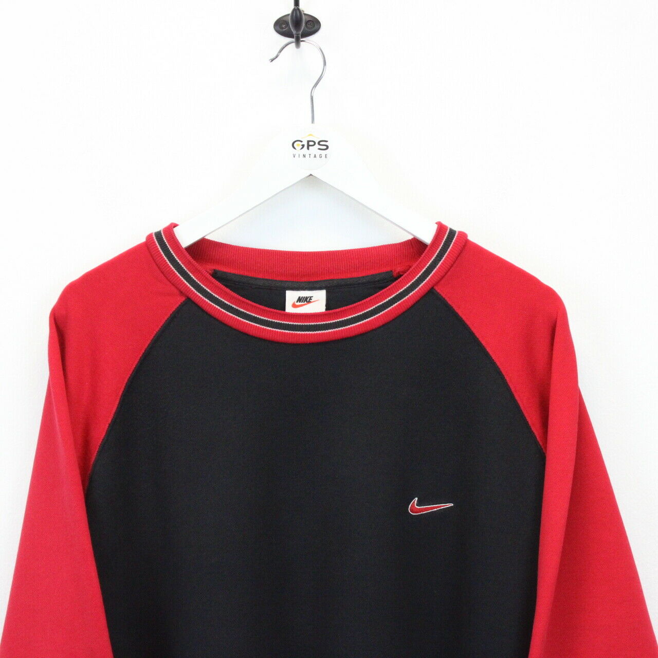 NIKE 90s Sweatshirt Black XXL GPS Vintage