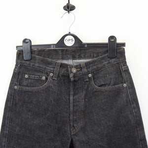 Womens LEVIS 501 Jeans Black Charcoal | W28 L24