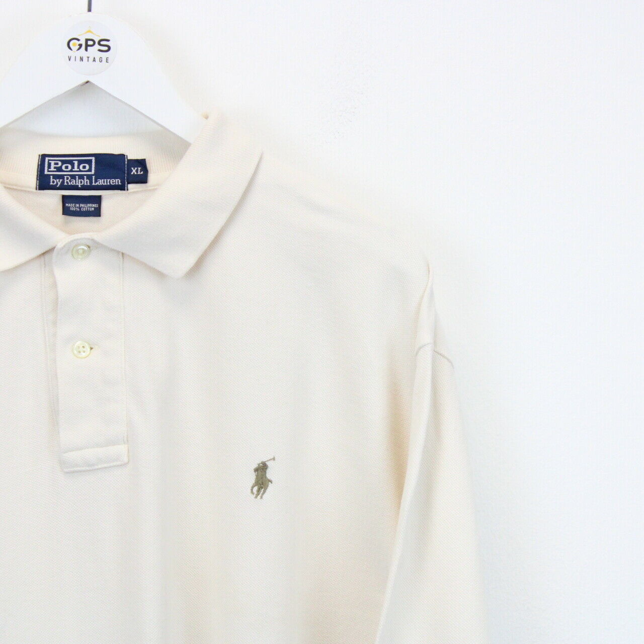 RALPH LAUREN Polo Shirt Cream | XL – GPS Vintage