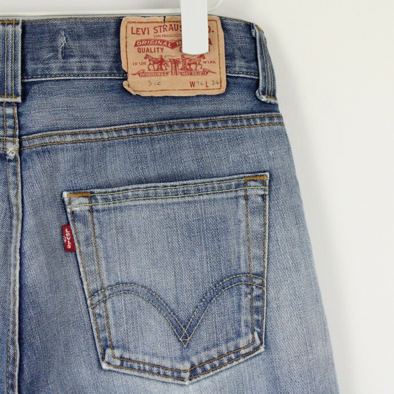 Mens LEVIS 512 Jeans Mid Blue | W34 L32