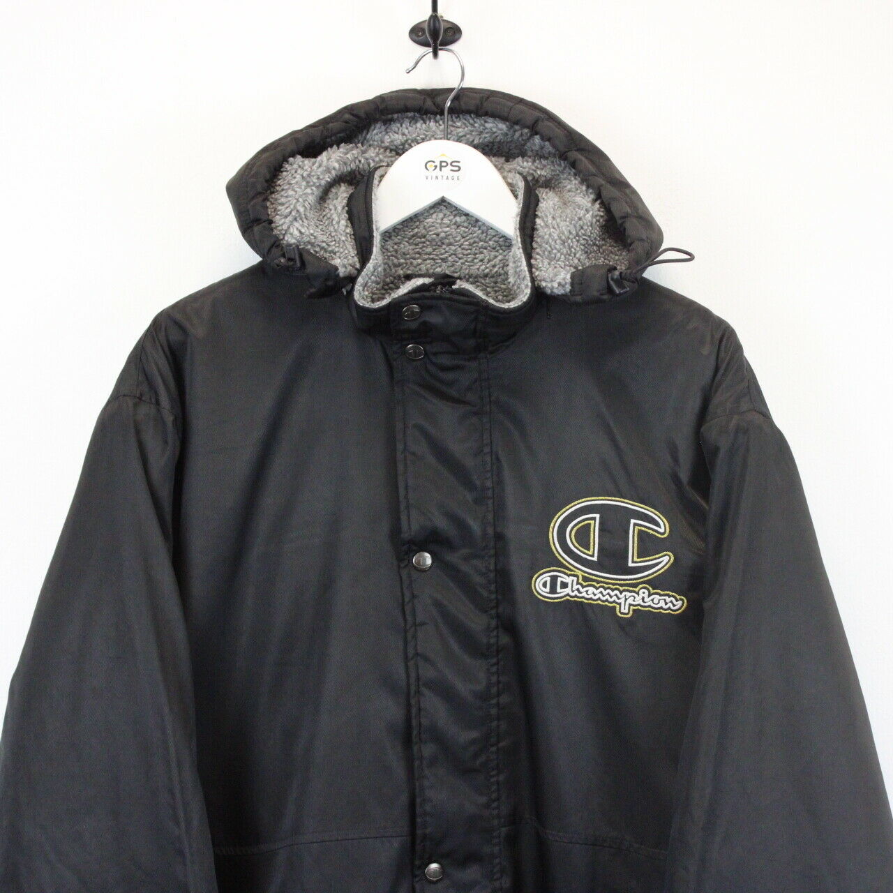 Champion coat black hotsell