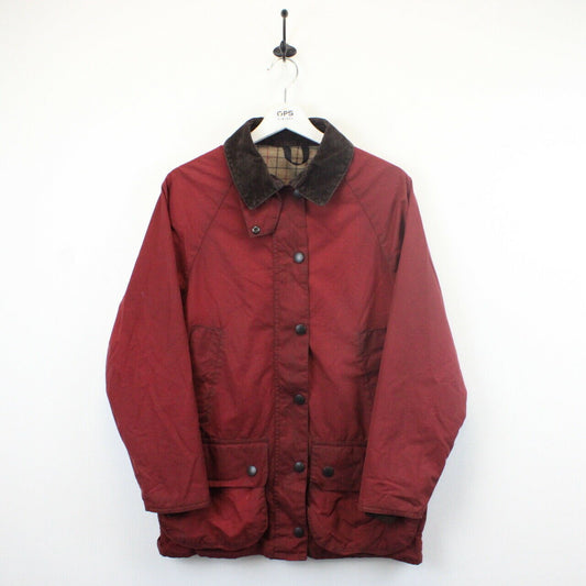 Womens BARBOUR Bedale Waxed Jacket Red | Medium