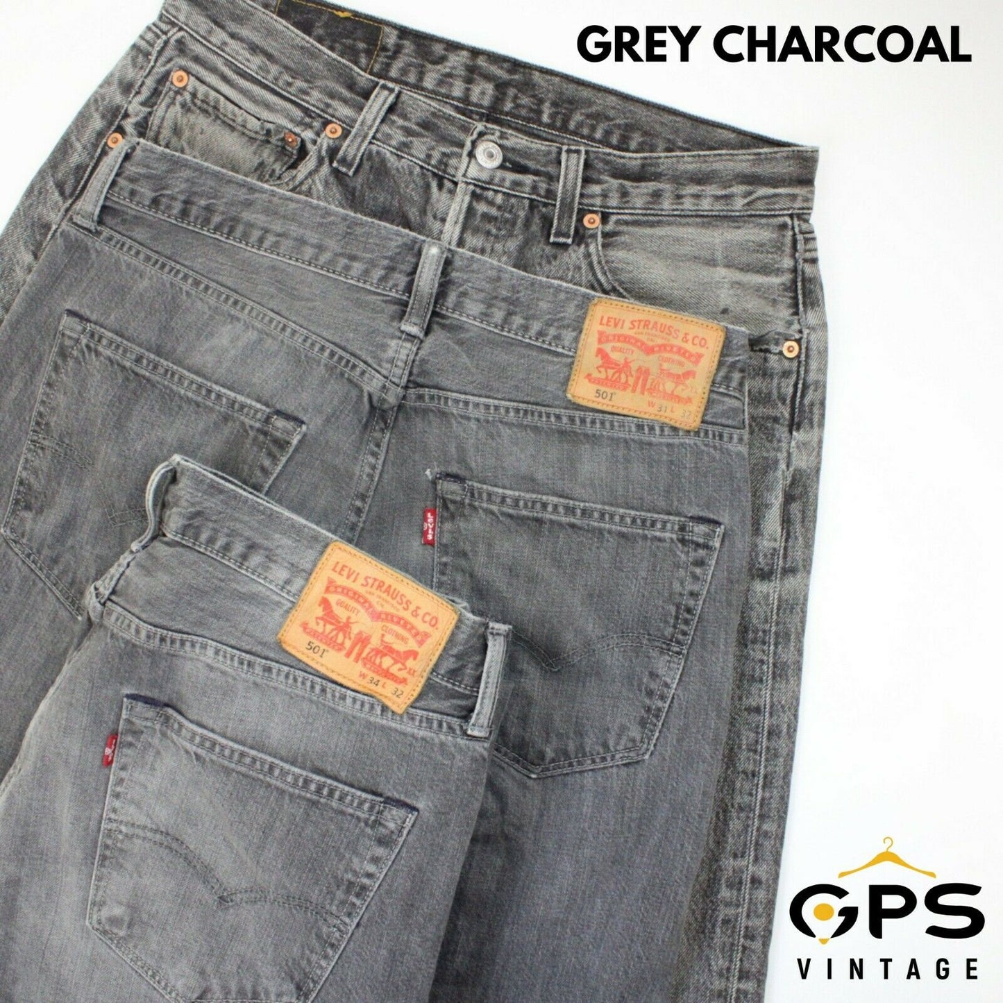 LEVIS 501 Jeans Grade A | Black Grey