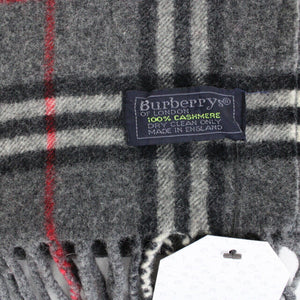 BURBERRY 00s Nova Check Scarf | Dark Grey